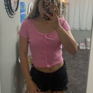 🌸3/$45 Pink Brandy Melville Tshirt